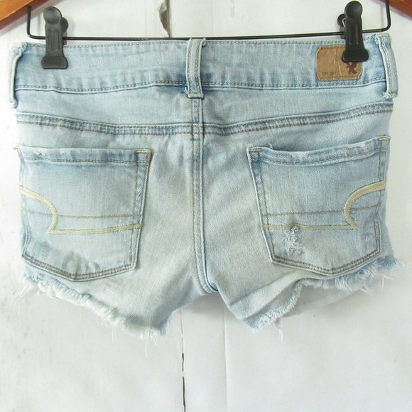 SOLD American Eagle Shortie Shorts Jeans Lace - Picture 4 of 7